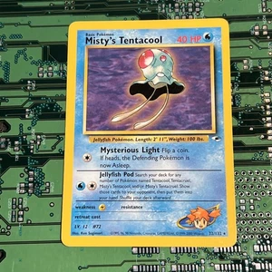 Misty's Tentacool 32/132 Gym Heroes Rare Pokemon Card - Picture 1 of 4