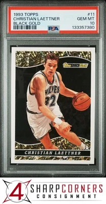 1993 TOPPS 黑色金色 #11 基督徒 Laettner 流行 6 PSA 10 — 第 1/3 张图片