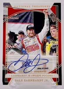 Tarjeta autógrafa Dale Earnhardt Jr 2024 Panini National Treasures No.TMS-DEJ #7/10 - Imagen 1 de 2