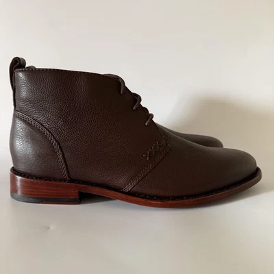 HEVIAS Boots Men’s Size 10D The Explorer Calfskin Brown Leather Chukka Boots NEW - Image 1 of 4