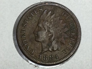 1884 Indian Cent in sehr schön/extra fein - Bild 1 von 2