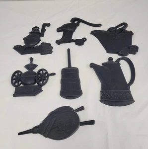 Vintage Sexton Cast Iron Kitchen Farmhouse Wall Hanging Decor Lot of 7 - Picture 1 of 8