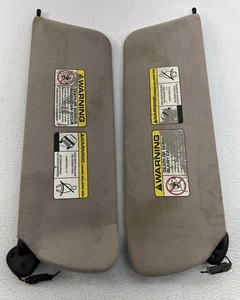97-01 Jeep Cherokee Sport/Classic XJ Pair Of Sun Visors Two Wire OEM Light Gray - Picture 1 of 15