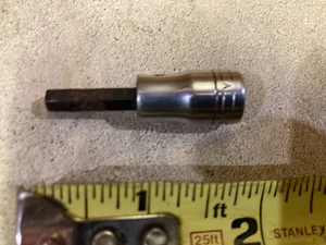 Vintage Craftsman =V= 7/32 inch SAE Hex Allen 1/4" Drive Socket USA Damaged - Bild 1 von 13