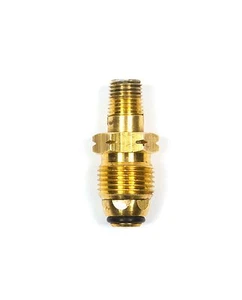 POL14: SOFT NOSE BRASS PROPANE TANK P.O.L. X 1/4″ MALE FITTING For LP Regulator - Picture 1 of 3