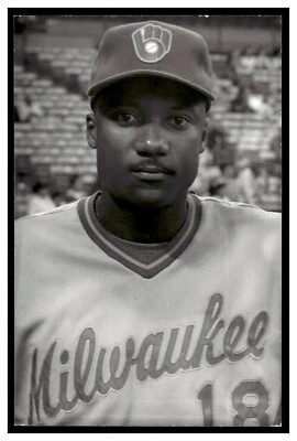 Postal de béisbol vintage de Darryl Hamilton (1988) Milwaukee Brewers Rd7 Foto 1 de 2