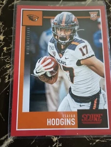2020 Score Isaiah Hodgins Red Rookie Card - Picture 1 of 2