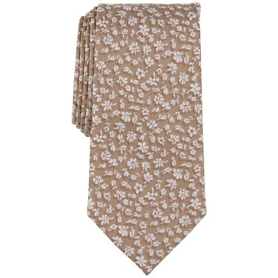 Corbata floral beige Michael Kors Keeler para hombre OS B4HP Foto 1 de 2