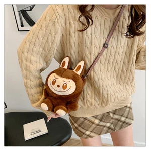 LBB Plush Doll Pink Cute Cartoon Backpack Women's Crossbody Shoulder Bag Gift UK - Picture 1 of 63