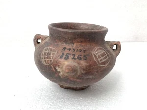 Antiquity Face Pot Terra Cotta Clay Southwest Native American ? Museum Marking - Picture 1 of 6