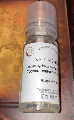 Sephora Coconut Water Hydrating Face Mist Travel Size 1.69 oz Moisturize Soothe - Image 1 of 2