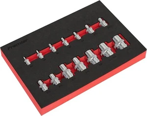 Sealey AK61807 14 Piece 1/4", 3/8" & 1/2" Drive Female Torx Socket Set E4-E24 - Picture 1 of 3