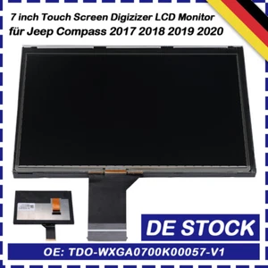 7" 11*16.7cm Pantalla LCD Pantalla Táctil Radio Navegación para Jeep Compass 2017-2020 - Imagen 1 de 11