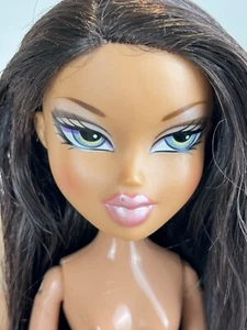 Bratz Be-Bratz Purple Yasmin Doll 2007 Nude Brunette Blue-Yellow Eyes Pink Lips - Picture 1 of 19