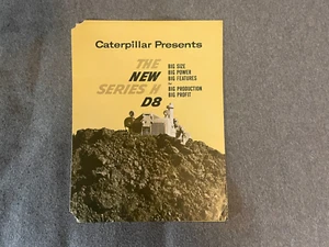 Caterpillar Series H D8 Tractor Brochure 1950's Vintage 4 Pages Spec Sheet - Picture 1 of 3