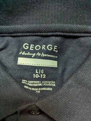 Nuevo Polo Uniforme Escolar George Azul Marino L-G (10-12) Foto 1 de 4