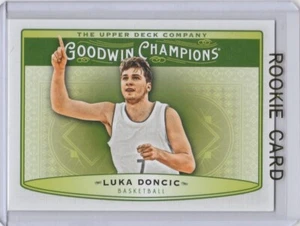 LUKA DONCIC ROOKIE CARD Dallas Mavericks Basketball Mavs UPPER DECK CHAMPIONS RC - Picture 1 of 2