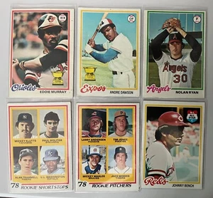 1978 Topps Baseball Complete Set 726 Cards Murray Molitor Morris RC - Picture 1 of 2