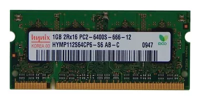 Hynix PC2-6400 (DDR2-800) 1 GB DIMM 800 MHz PC2-6400 DDR2 Memory... - Image 1 of 3