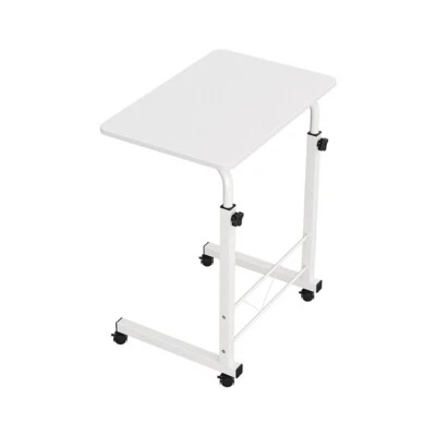 Artiss Laptop Desk Table Portable Stand Mobile Adjustable Bed Side Wheels White - image 1 of 4