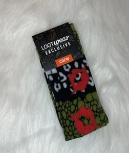 LOOT WEAR EXCLUSIVE LOOT CRATE CREW SOCKS UNISEX ADULT GREMLINS 2 - Imagen 1 de 3