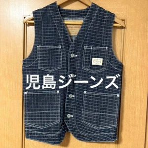 Kojima Genes Denim Vest Indigo Blue Men's Size M - Picture 1 of 7
