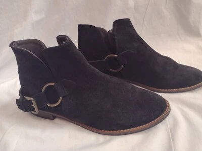 Botín sin cordones SixtySeven X Anthropologie de gamuza negra talla 39 EE. UU. 8 Foto 1 de 4