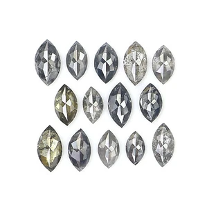 Diamante marquesa suelto natural de 1,00 quilates 3,15 mm diamante sal y pimienta LQ2911 - Imagen 1 de 8