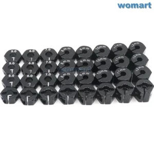 RC Aluminum Wheel Hub Clamp Type Thick 5mm~12mm Fit RC car Hex 12mm Wheel Rim - Picture 1 of 30
