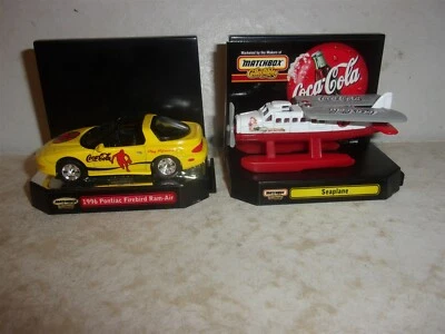 Matchbox Coca-Cola Seaplane and 1996 Pontiac Firebird Ram-Air - Image 1 of 4