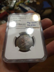 Australia 1918I Halfpenny NGC MS63 - Picture 1 of 2