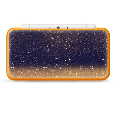 Envoltura de calcomanías Skins para Nintendo 2DS XL - lente de polvo dorado brillo destello Foto 1 de 3