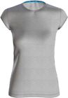 ARENA Ladies T-Shirt tank top, W Essential S / S Tee, quick-drying, Gray, XS