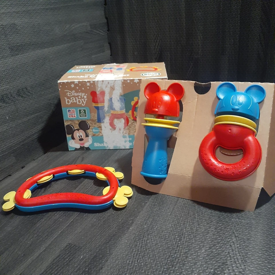 Green Toys Disney Baby Mickey Mouse Shake & Rattle  Set - Image 1 of 4
