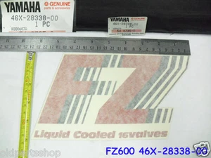 Yamaha FZ600 Cowling Fairing Decal NOS Liquid Cooled 16 valves 46X-28338-00 FZ - Bild 1 von 1