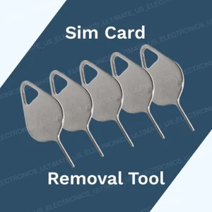 5 x Sim Tray Card Eject Tool Pin Open Key Removal Tool for S9 S10 Note iPhone 11 - Picture 1 of 7