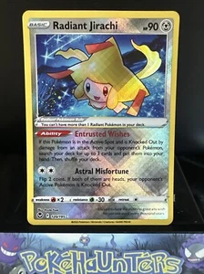 Pokemon Card Radiant Jirachi 120/195 Silver Tempest Near Mint - Imagen 1 de 2