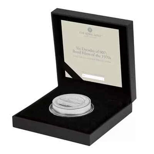 2023 Six Decades of 007 "A New Chapter" Silver 2 oz Proof Coin - Picture 1 of 5