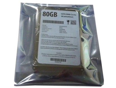 WL 80GB 5400RPM 8MB 2.5" SATA 3Gb/s Hard Drive for PS3 /Laptop, FREE SHIPPING - Image 1 of 4