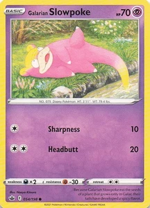 Galarian Slowpoke Common Normal SWSH06: Chilling Reign 054/198 NM - Picture 1 of 2