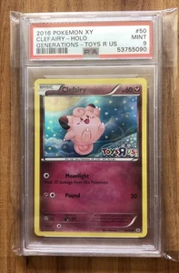 2016 Pokémon XY Toys R Us CLEFAIRY Holo Generations PSA 9 - Picture 1 of 2