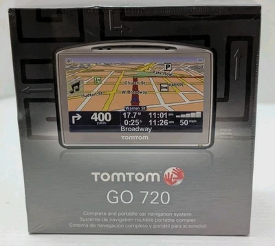 NEW TomTom GO 720 Portable GPS Navigator Unit Set in Box tom Bluetooth music 4.3 - Image 1 of 4