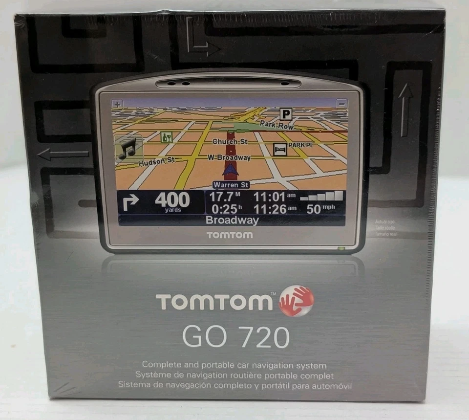 NEW TomTom GO 720 Portable GPS Navigator Unit Set in Box tom Bluetooth music 4.3 - Image 1 of 4
