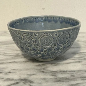 Anthropologie Old Havana Iris zuppiera cereali blu ottima - Foto 1 di 11