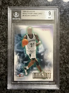 1999/00 Hoops Build Your Own Card Kevin Garnett #/250 #6 BGS 9 MINT - Picture 1 of 2