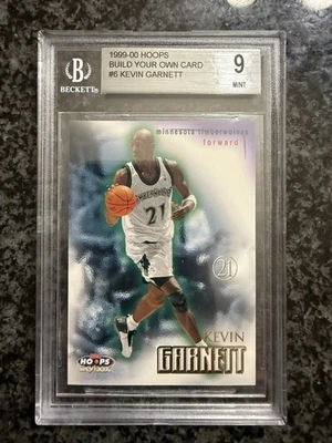 1999/00 Hoops Build Your Own Card Kevin Garnett #/250 #6 BGS 9 MINT - Image 1 of 2