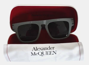 New ALEXANDER MCQUEEN AM0397S Green/Gray Men's SQUARE Sunglasses 52-19-140 - Picture 1 of 11