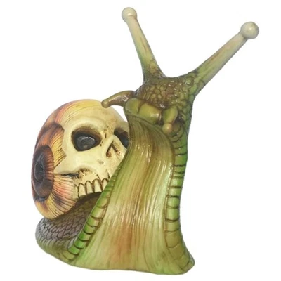 Halloween Skull Snail, Skull Sculpture, Home Decor Resin Crafts Outdoor8704 - Image 1 of 4