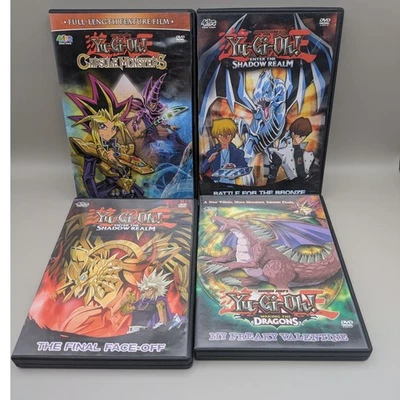 Yu-Gi-Oh! 4 DVD Lot English - Capsule Monsters, Shadow Realm, Waking the Dragons - Image 1 of 4