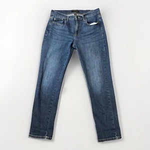 Banana Republic Straight Ankle Jeans Size 27 4 Blue High Rise 29x26.5 - Picture 1 of 6
